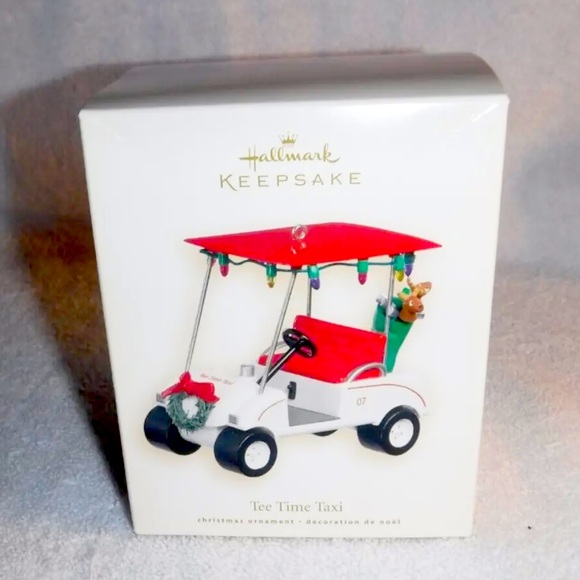 NIB Hallmark Keepsake Golf Car Tee Time Taxi Ornament 2007 - Picture 2 of 10